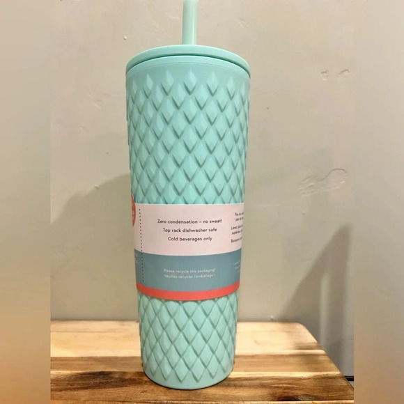 zak! Mint Green Tumbler with Sealing Lid + straw. Soft-Touch Grip. 24oz. NWTS!! - Picture 4 of 12